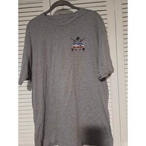 Hammer Down 'Military' Short Sleeve T-shirt" in Heather Grey.